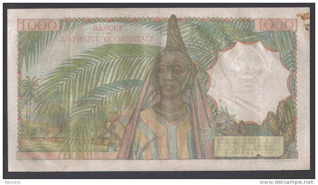 AFRIQUE OCCIDENTALE  (French West Africa)  :  1000 Francs - P42 - SN:338 Y.1926 - Altri – Africa