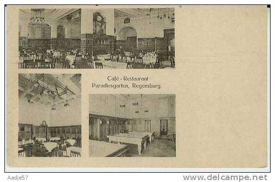 Regensburg Café Restaurant Paradiesgarten 1914 - Regensburg