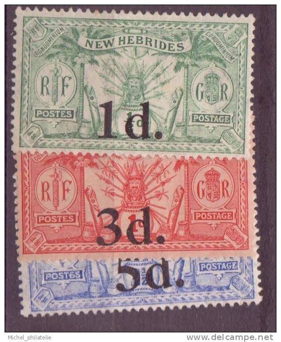 Nouvelle-Hébrides  N° 77 à 79**,   Neuf Sans Charniere - Unused Stamps