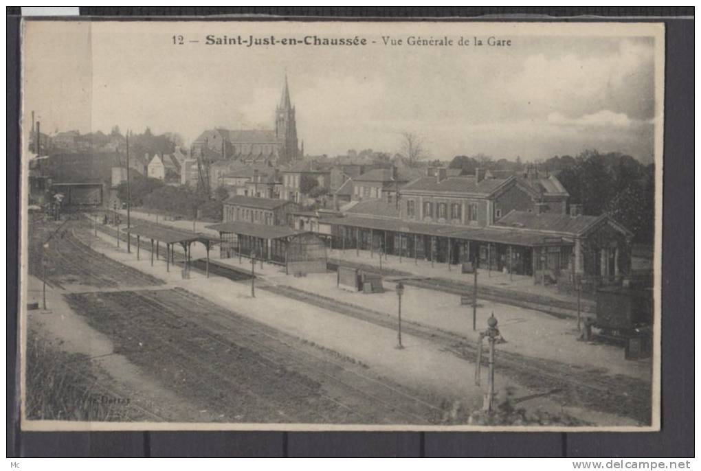 60 - Saint Just Chaussée - Vue Générale De La Gare - Saint Just En Chaussee