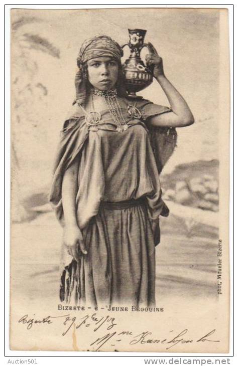 09230g BIZERTE - JEUNE BEDOUINE - 1903 - Tunisie