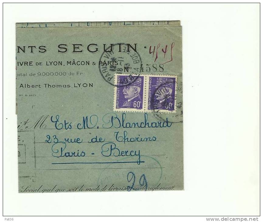 PARIS VIII°   Bureau  49 Rue De La BOËTIE - 1941-42 Pétain