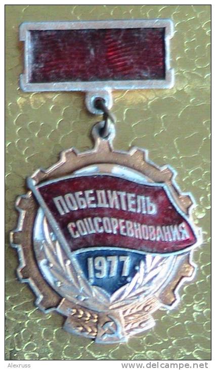 Russia / USSR 1977  Medal -" Winner Of Socialist Competition " Original - Russia
