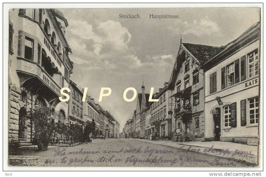 Stockach Hauptstrasse Voyagé En 1911?? BE - Stockach