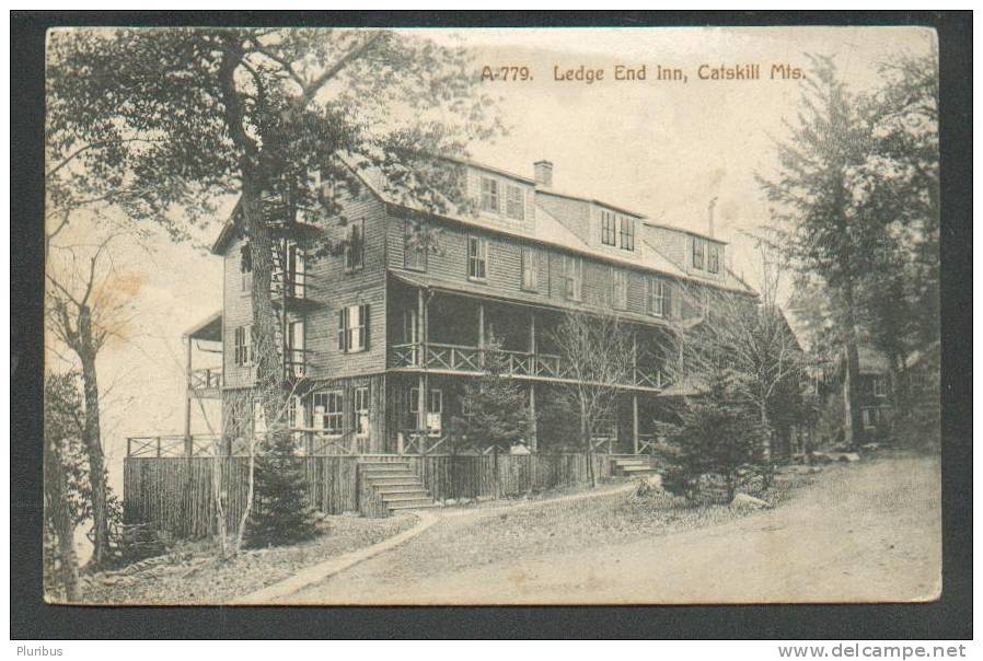 USA  , LEDGE END INN , CATSKILL  MTS. , OLD  POSTCARD - Catskills