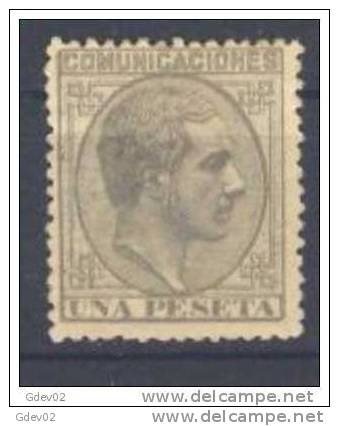 ES197-L3234.ALFONSO Xll  1876 (Ed 197*) Con Charnela.MUY BONITO - Unused Stamps