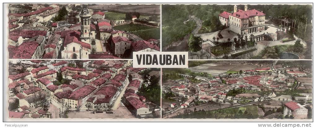 CARTE PHOTO PANORAMIQUE - EN AVION AU DESSUS DE VIDAUBAN - EGLISE, CHATEAU, CHAPELLE - AERIENNE - Vidauban