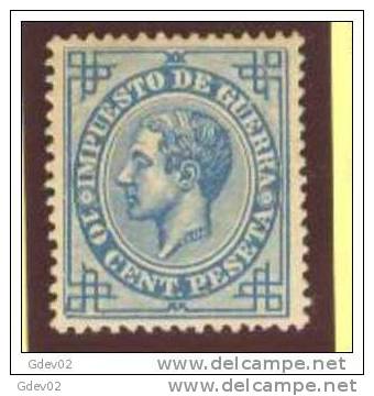 ES0184SASG-L3657TAN.España. Spain   .Espagne.ALFONSO  Xll .1876.(Ed 184) Sin Goma.LUJO - Unused Stamps