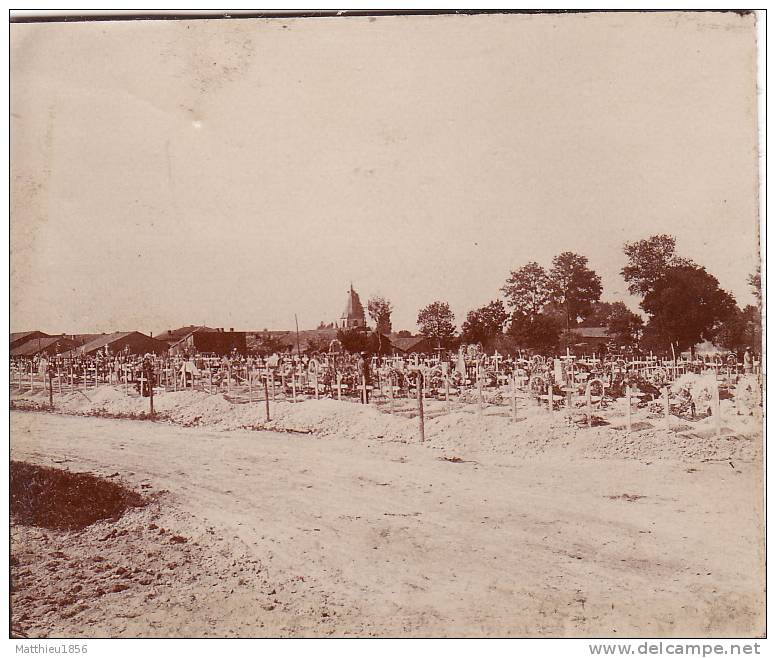 Photo SOMME SUIPPE (près Suippes) - Le Cimetière Militaire Français - Cie 14/21 Du 4ème Rgt Du Génie (A1, Ww1, Wk1) - Altri & Non Classificati