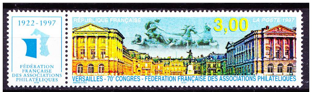 France 1997   Y .. 3073 ** ( Prix Fixe Sous Faciale) - Neufs