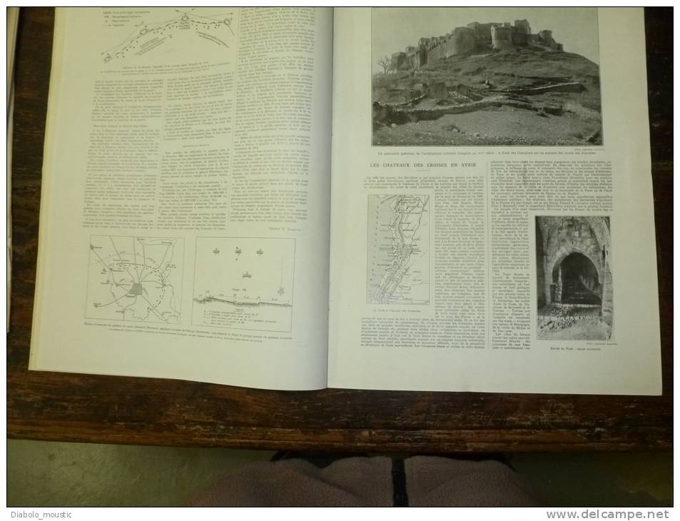 1929 Nbr. Pubs AUTOS ; Afganistan ;Ski Norvège;Châteaux Croisés Syrie ;Marionnettes ;Brazzaville; Mont Boron Nice - L'Illustration