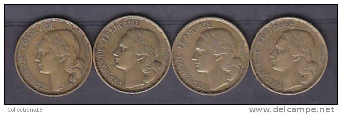FRANCE - 4eme Republique - 50 Frs Guiraud (4 Pieces) - 1951-1952-1952B-1953 - 50 Francs