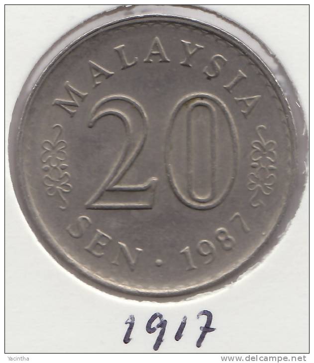@Y@   Maleisie  20 Sen  1987  (1917) - Malaysie