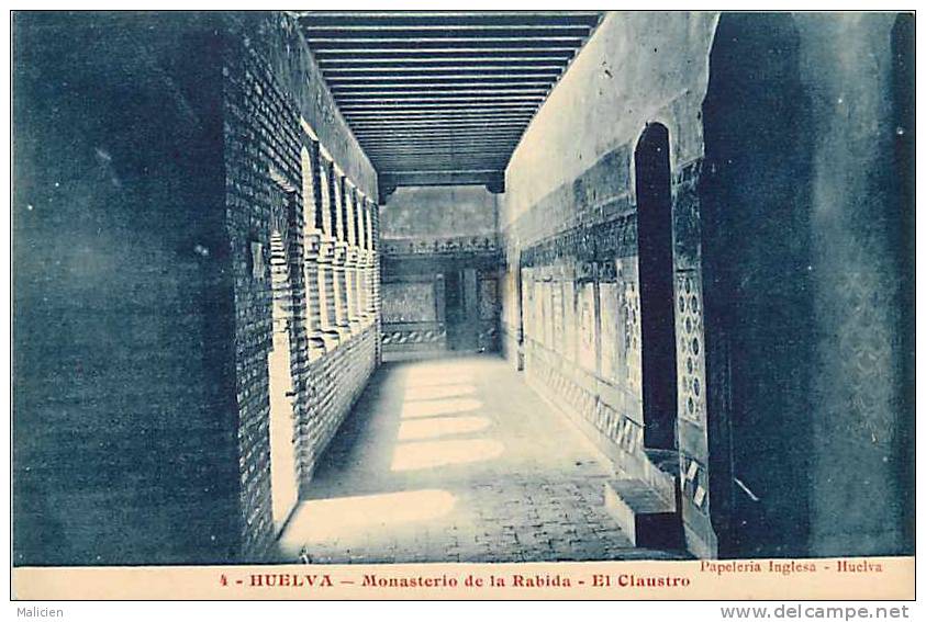 Espagne- Espana - Andalucia - Ref C306- Huelva - Monasterio De La Rabida   - Carte Bon Etat   - - Huelva