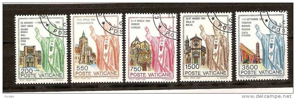 Vatican Vatikaanstad 1991 Yvertn° 914-18 (°) Oblitéré Cote 15 € - Gebruikt