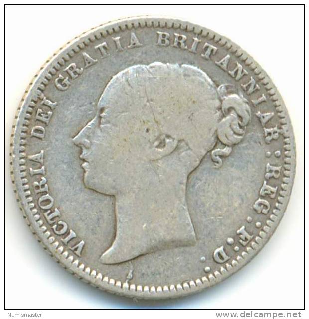 GREAT BRITAIN , 6 PENCE 1871 - H. 6 Pence