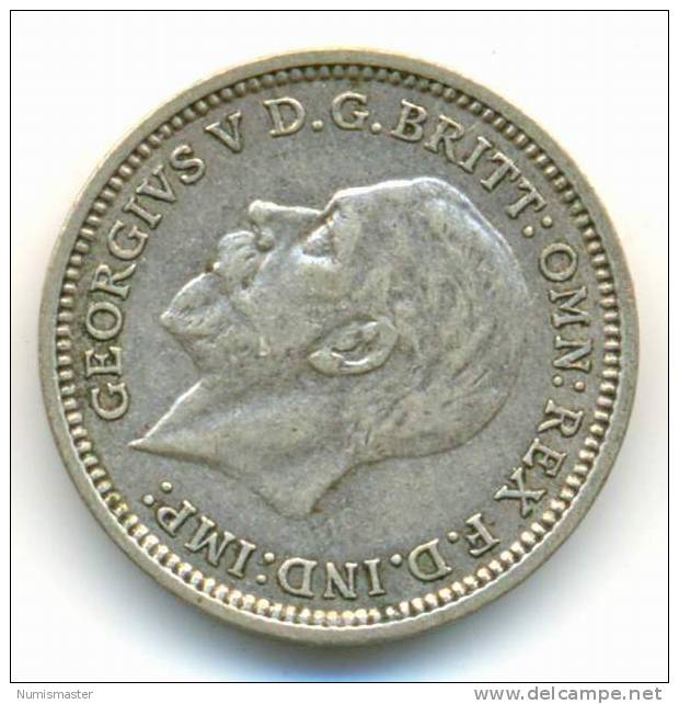 GREAT BRITAIN , 3 PENCE 1935 - F. 3 Pence