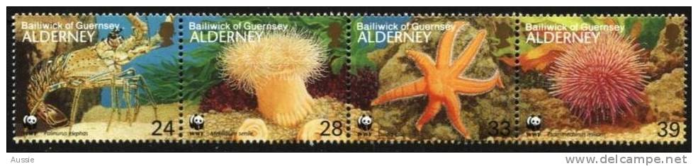 Alderney Aurigny 1993 Yvertn° 61-64 *** MNH Cote 8,50 Euro Faune WWF - Alderney