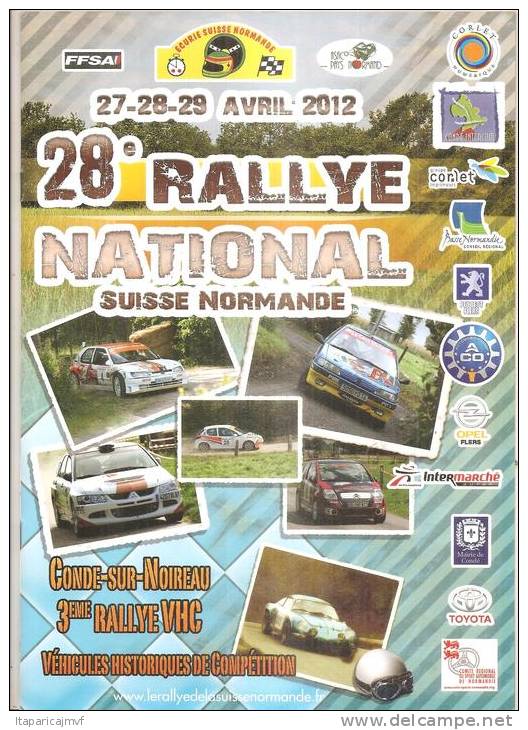 Livre-programme : RALLYE  National De  Condé Sur Noireau - Suise Normande ( Auto- Voiture) - Autres & Non Classés