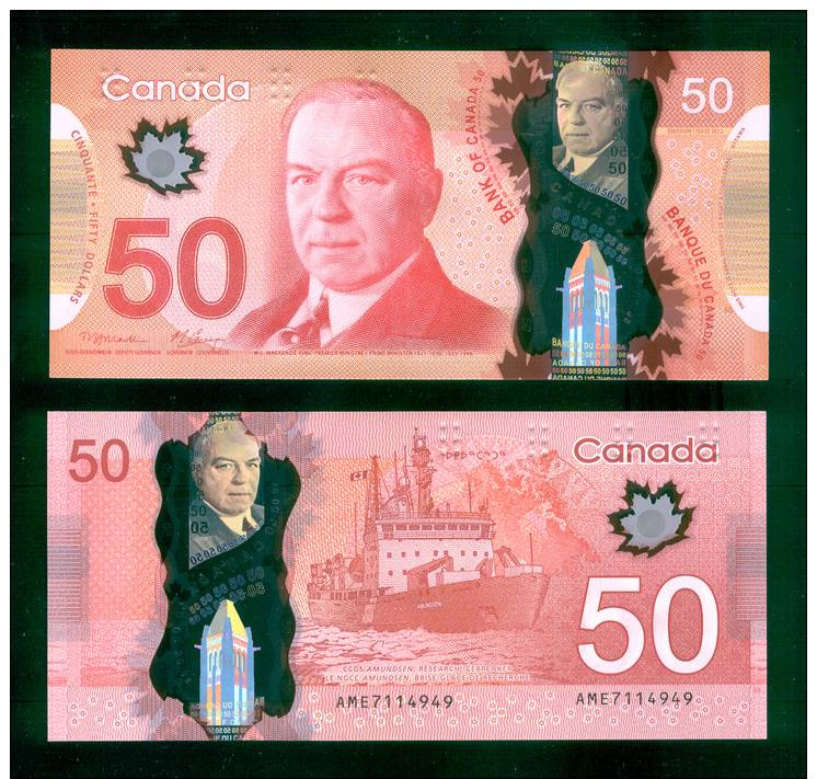 CANADA : 50 $ Polymer.  Pk.new.  NEUF.SC.UNC. - Canada