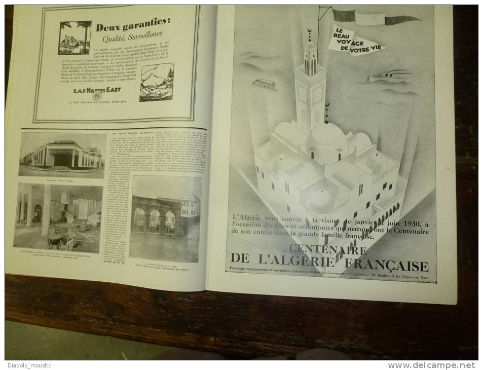 1929  (52 pages pubs); Montmartre; Venise; LIBYE ; Expo art  religieux ;Poilus d'Orient ; Centenaire Algérie Française