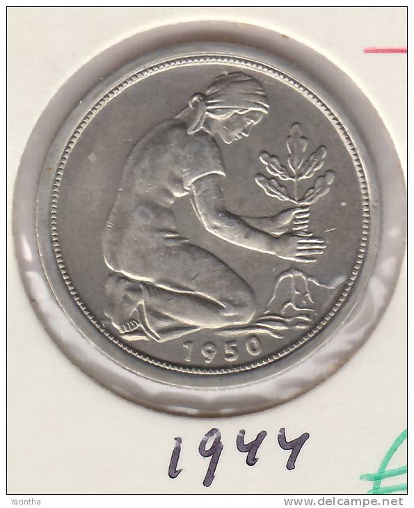 @Y@   Duitsland   50 Pfennig  1950 J  (1944) - 50 Pfennig