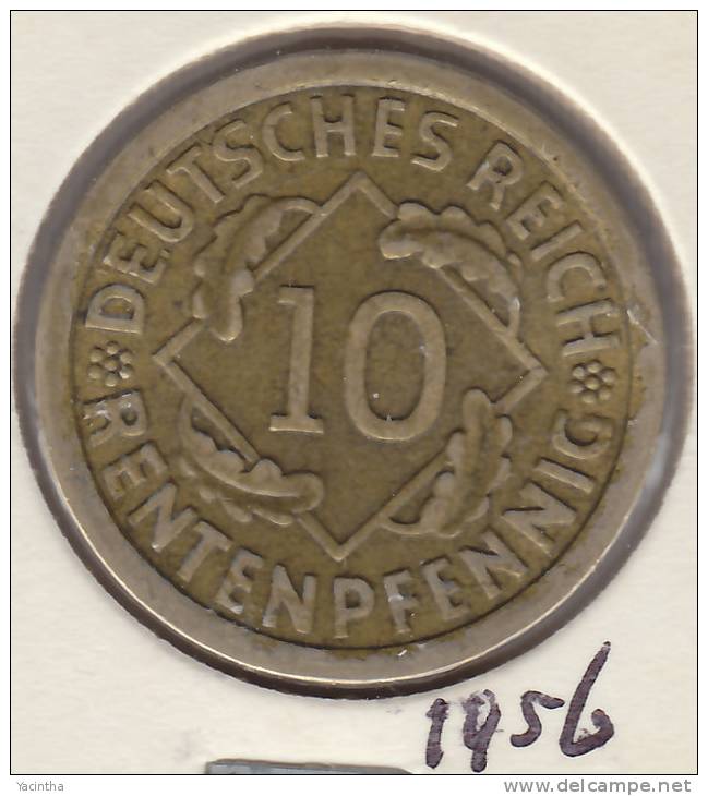 @Y@   Duitsland   10  Pfennig  1924  A (1956) - 10 Rentenpfennig & 10 Reichspfennig