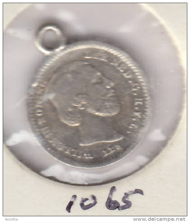 @Y@   Nederland   5 Cent 1850    (1065)   Zilver Hanger  W 3 - 1849-1890 : Willem III