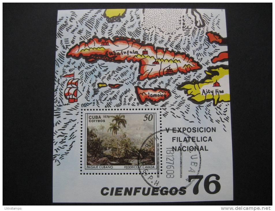 CUBA  1976  5th  NATIONAL PHILATELIC EXHIBITION  MINIATURE  SHEET - Other & Unclassified