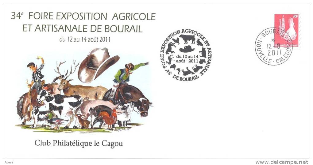 8109  FOIRE AGRICOLE De BOURAIL - NOUVELLE CALEDONIE - 2011 - Cartas & Documentos