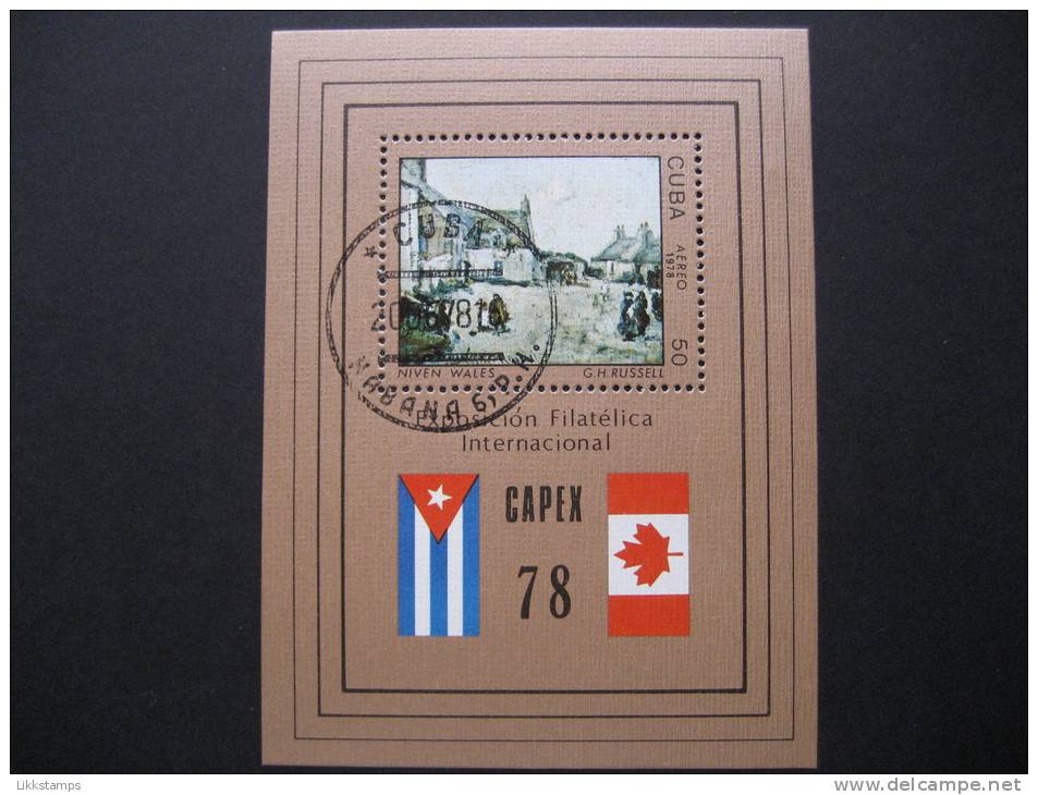 CUBA  1978   "CAPEX  '78"  INTERNATIONAL STAMP EXHIBITION - TORONTO   MINIATURE  SHEET - Other & Unclassified