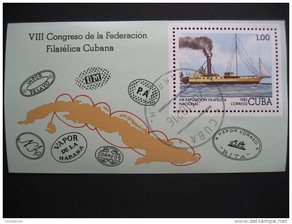 CUBA  1982   8th  NATIONAL  STAMP  EXHIBITION    MINIATURE  SHEET - Other & Unclassified