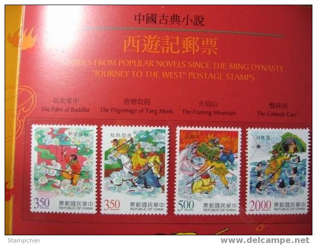 Folio 1997 Monkey King Stamps Novel Buddhist Spider Monster - Mitología