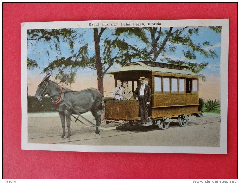 - Florida > Palm Beach   Horse Drawn Trolley  L   Vintage Wb=   ====    = Ref 511 - Palm Beach