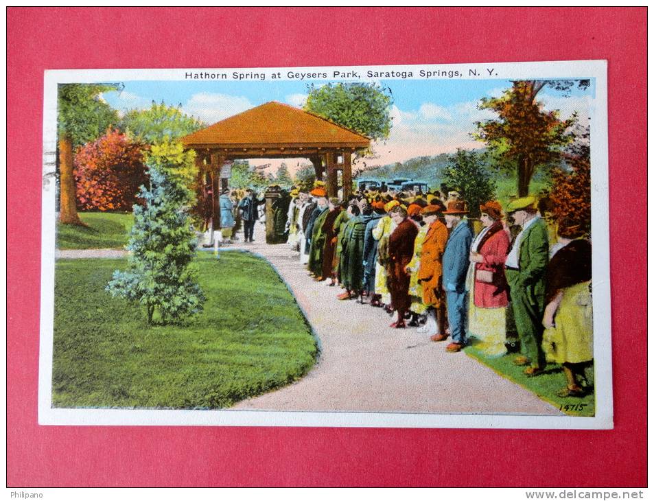 New York > Saratoga Springs   Harthorn Springs At Geysers Park 1925 Cancel = Ref 512 - Saratoga Springs