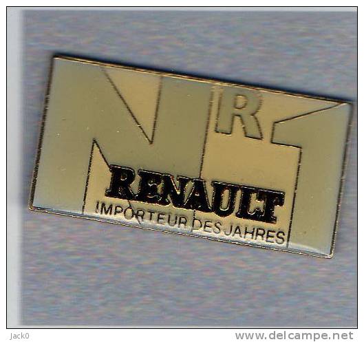 Pin´s  Automobile  Renault   NR 1  Importeur  Des  Jahres - Renault