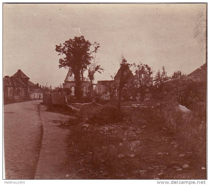 Photo LIHONS (près Chaulnes) - Une Rue (A1, Ww1, Wk1) - Chaulnes