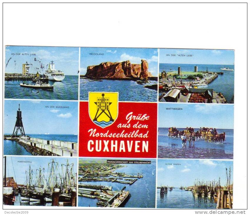 B67575 Germany Cuxhaven Boats Bateaux Multiviews Used Perfect Shape Back Scan At Request - Cuxhaven