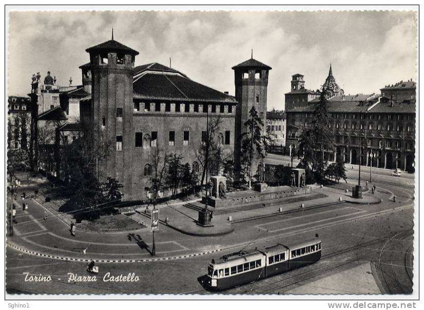 TORINO - PIAZZA CASTELLO. TRAM TRAMWAY - Places & Squares