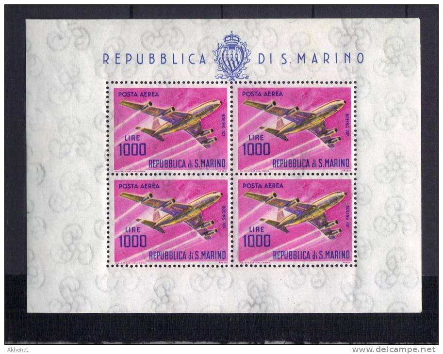 BA78 - SAN MARINO , Posta Aerea : Il Foglietto ***  MNH - Blocs-feuillets