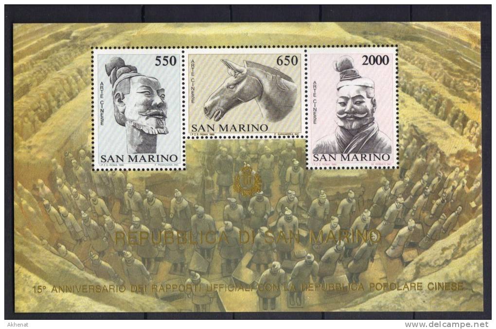 BA81 - SAN MARINO , Cina : Il Foglietto ***  MNH - Blocs-feuillets