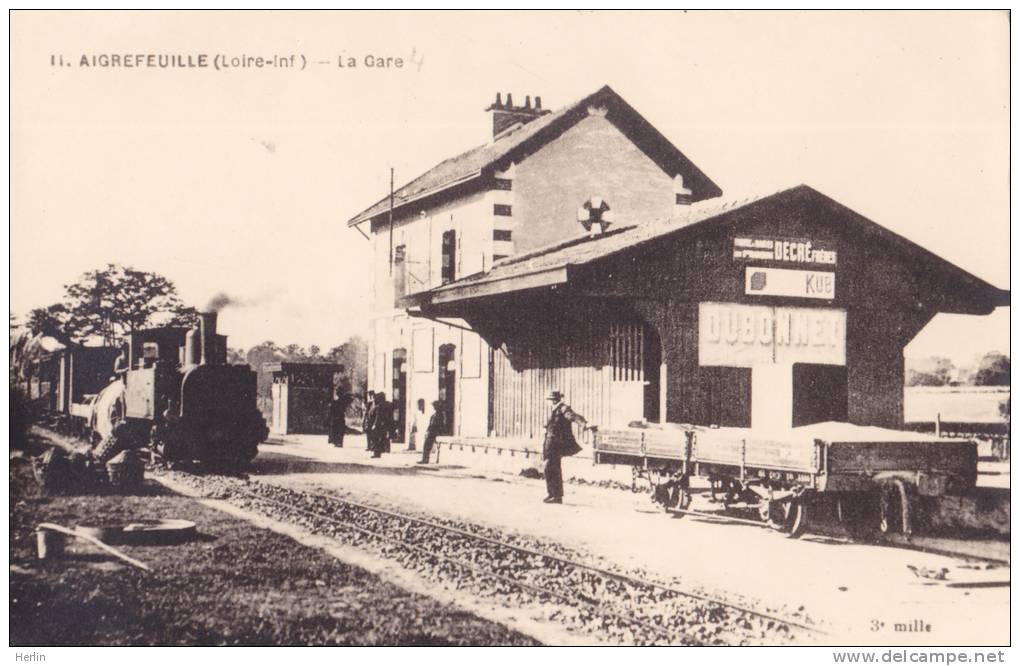 44 - AIGREFEUILLE-SUR-MAINE - La Gare  - REPRO Photo - Aigrefeuille-sur-Maine