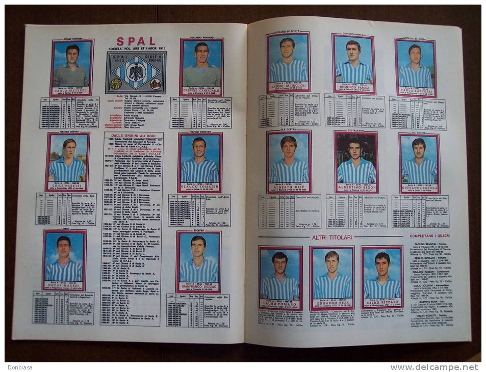 Album Panini Campionato Calcio 1967-68. RISTAMPA De L´Unità, Completa Di Immagini Delle Figurine. Spal, Mantova, Varese, - Livres