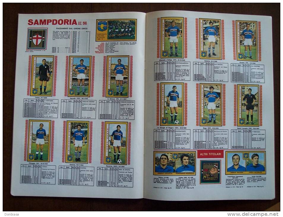 Album Panini Campionato Calcio 1969-70. RISTAMPA De L´Unità, Completa Di Immagini Delle Figurine. Verona, Sampdoria Bari - Bücher