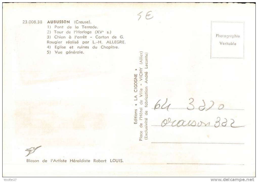 CPSM  AUBUSSON   Multivues - Aubusson