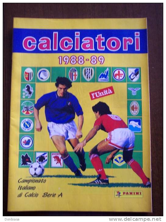 Album Panini Campionato Calcio 1988-89. RISTAMPA De L´Unità, Completa Di Immagini Delle Figurine. Como Cesena Lecce - Libros