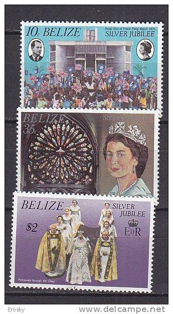 D0905 - BELIZE Yv N°371/73 ** SILVER JUBILEE - Belize (1973-...)