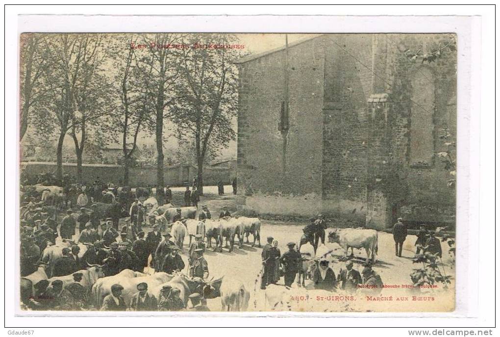 SAINT GIRONS (09) - MARCHE AUX BOEUFS - Saint Girons