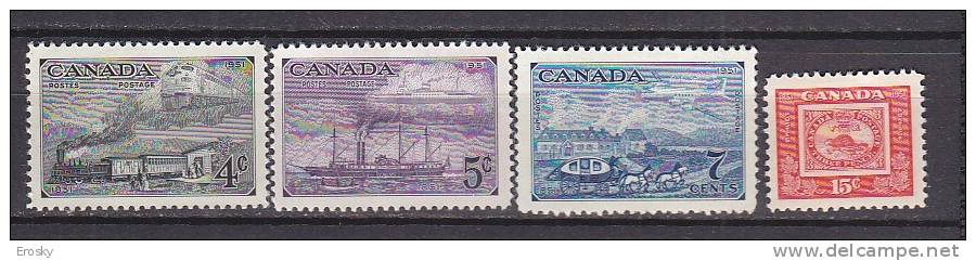 F0320 - CANADA Yv N°246/49 * - Neufs