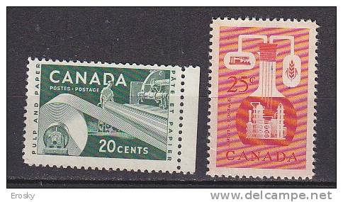 F0392 - CANADA Yv N°289/90 * ECONOMIE - Neufs